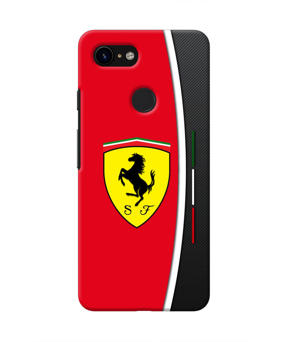 Ferrari Abstract Red Google Pixel 3 Real 4D Back Cover