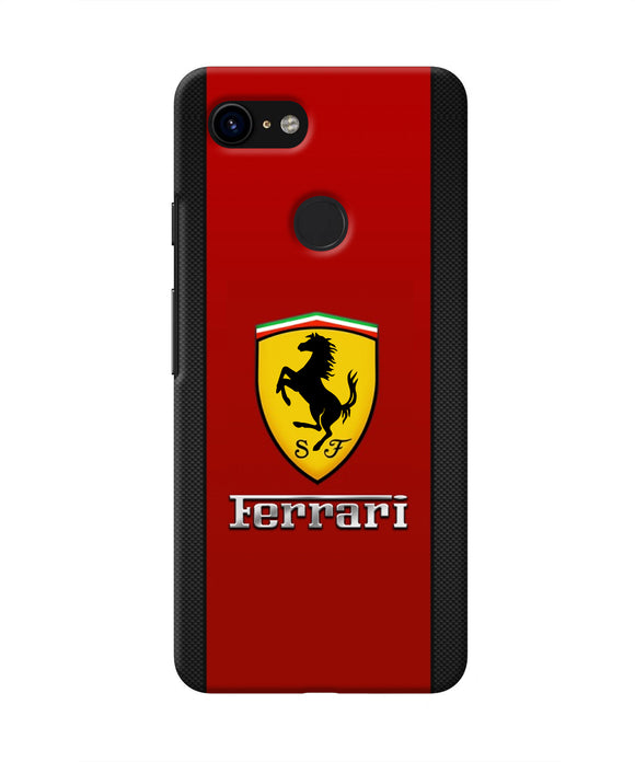 Ferrari Abstract Maroon Google Pixel 3 Real 4D Back Cover