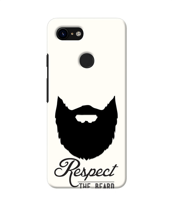 Respect the Beard Google Pixel 3 Real 4D Back Cover