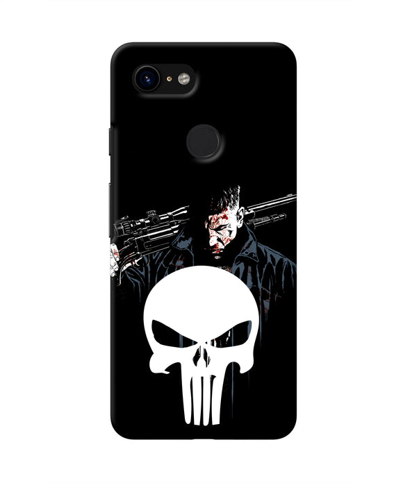 Punisher Character Google Pixel 3 Real 4D Back Cover