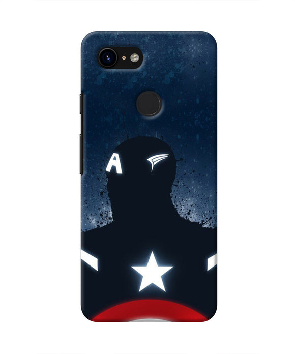 Captain america Shield Google Pixel 3 Real 4D Back Cover