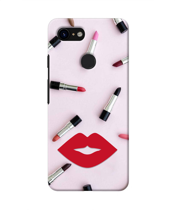 Lips Lipstick Shades Google Pixel 3 Real 4D Back Cover