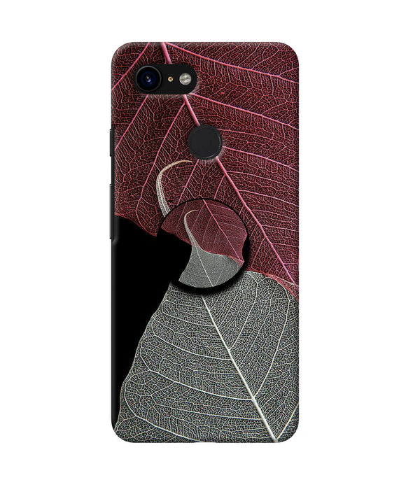 Leaf Pattern Google Pixel 3 Pop Case