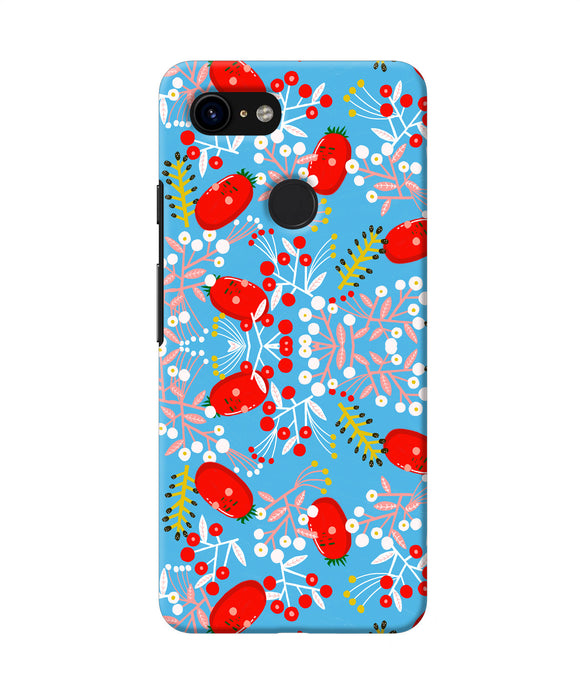 Small Red Animation Pattern Google Pixel 3 Back Cover