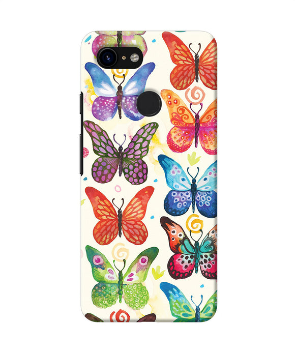 Abstract Butterfly Print Google Pixel 3 Back Cover