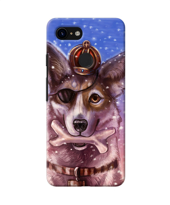 Pirate Wolf Google Pixel 3 Back Cover