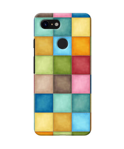 Abstract Colorful Squares Google Pixel 3 Back Cover