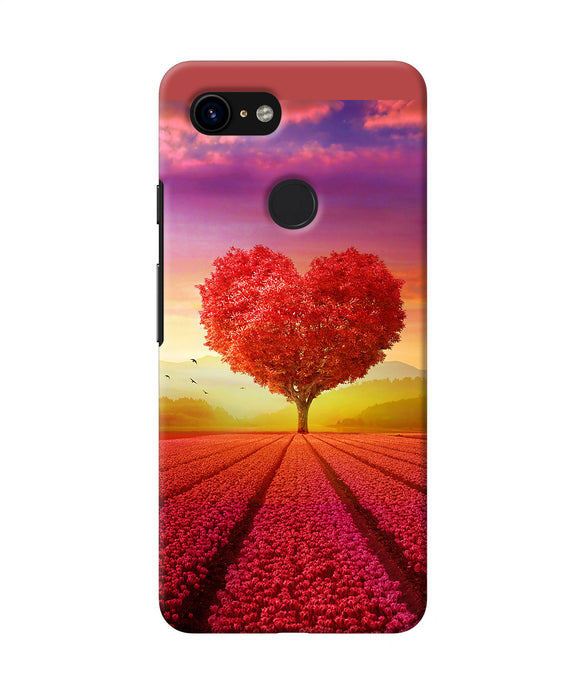 Natural Heart Tree Google Pixel 3 Back Cover