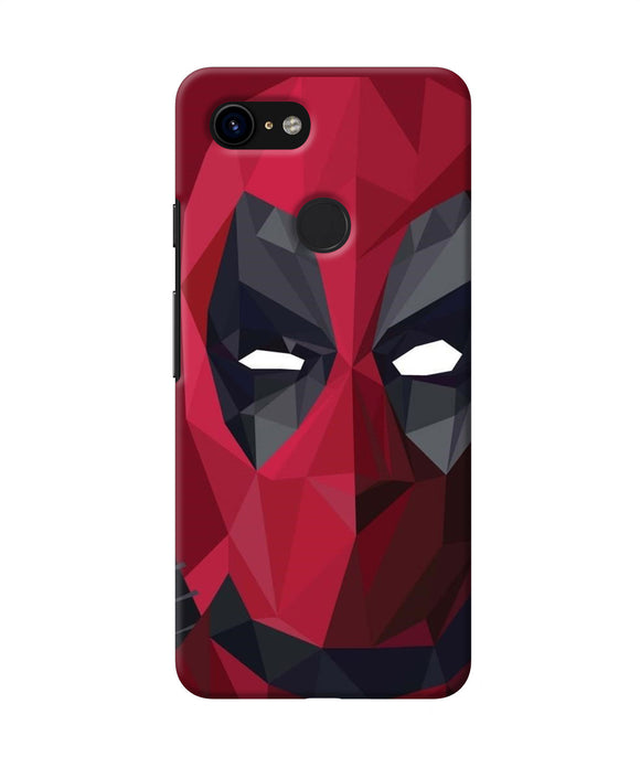 Abstract Deadpool Mask Google Pixel 3 Back Cover