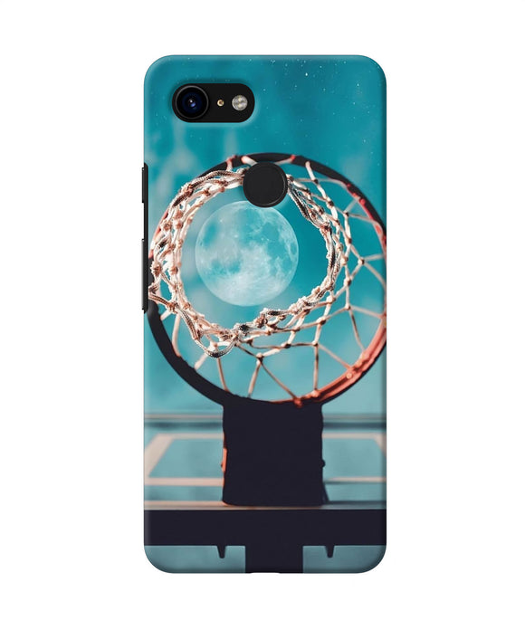 Basket Ball Moon Google Pixel 3 Back Cover
