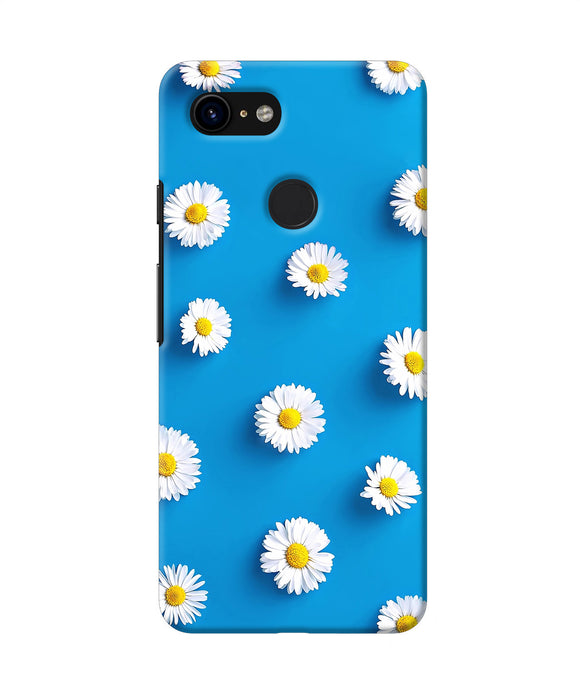 White Flowers Google Pixel 3 Back Cover