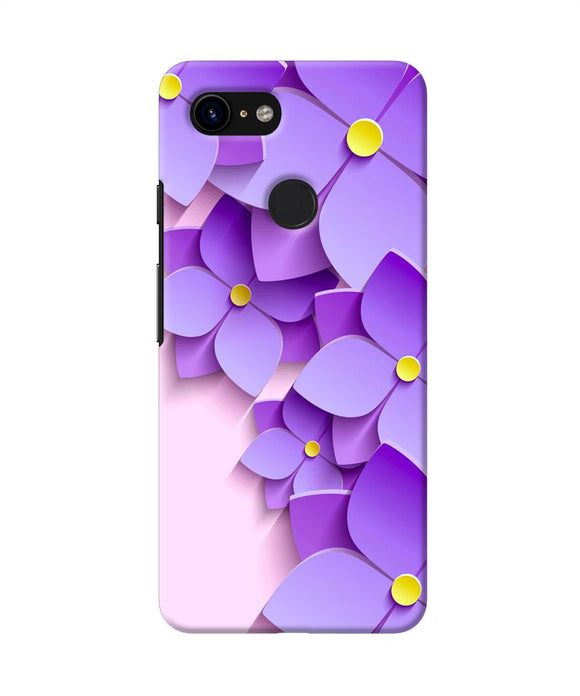 Violet Flower Craft Google Pixel 3 Back Cover
