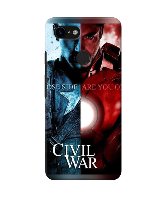 Civil War Google Pixel 3 Back Cover
