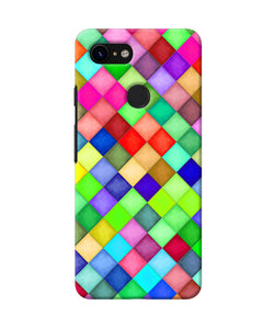 Abstract Colorful Squares Google Pixel 3 Back Cover