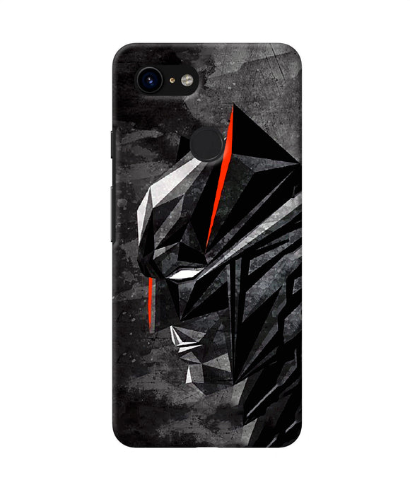 Batman Black Side Face Google Pixel 3 Back Cover