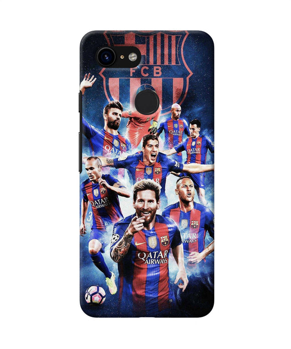 Messi Fcb Team Google Pixel 3 Back Cover