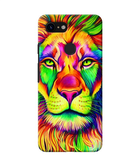 Lion Color Poster Google Pixel 3 Back Cover