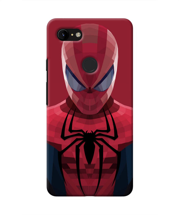Spiderman Art Google Pixel 3 XL Real 4D Back Cover
