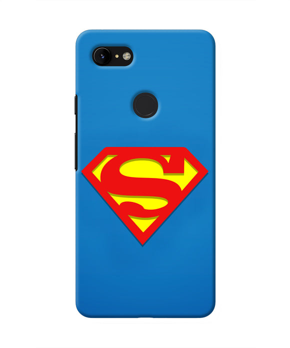 Superman Blue Google Pixel 3 XL Real 4D Back Cover