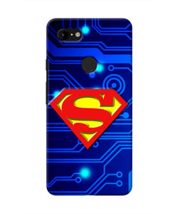 Superman Abstract Google Pixel 3 XL Real 4D Back Cover