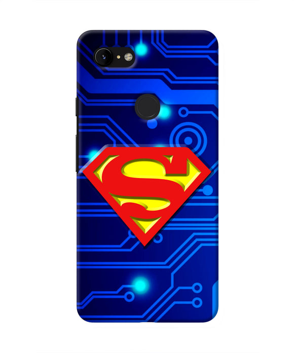 Superman Abstract Google Pixel 3 XL Real 4D Back Cover