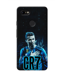 Christiano Ronaldo Blue Google Pixel 3 XL Real 4D Back Cover