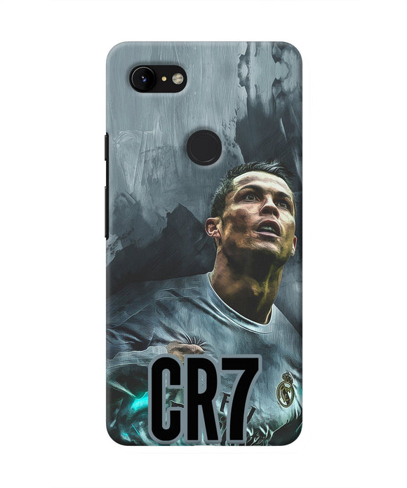Christiano Ronaldo Grey Google Pixel 3 XL Real 4D Back Cover