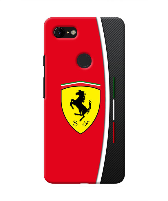 Ferrari Abstract Red Google Pixel 3 XL Real 4D Back Cover