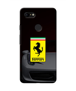 White Ferrari Google Pixel 3 XL Real 4D Back Cover