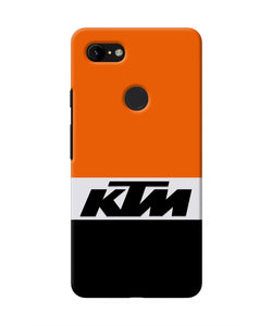 KTM Colorblock Google Pixel 3 XL Real 4D Back Cover