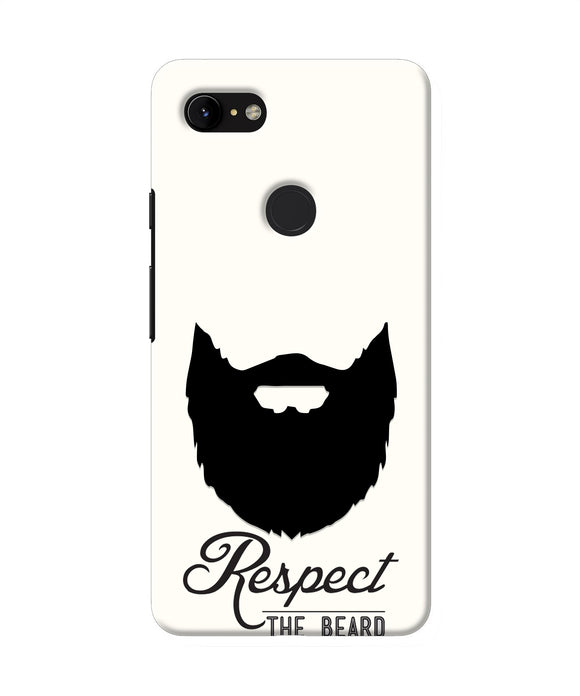 Respect the Beard Google Pixel 3 XL Real 4D Back Cover