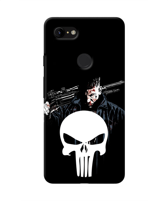 Punisher Character Google Pixel 3 XL Real 4D Back Cover