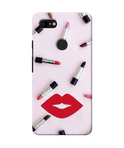 Lips Lipstick Shades Google Pixel 3 XL Real 4D Back Cover