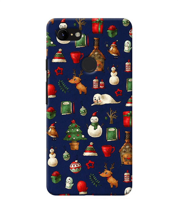 Canvas Christmas Print Google Pixel 3 Xl Back Cover