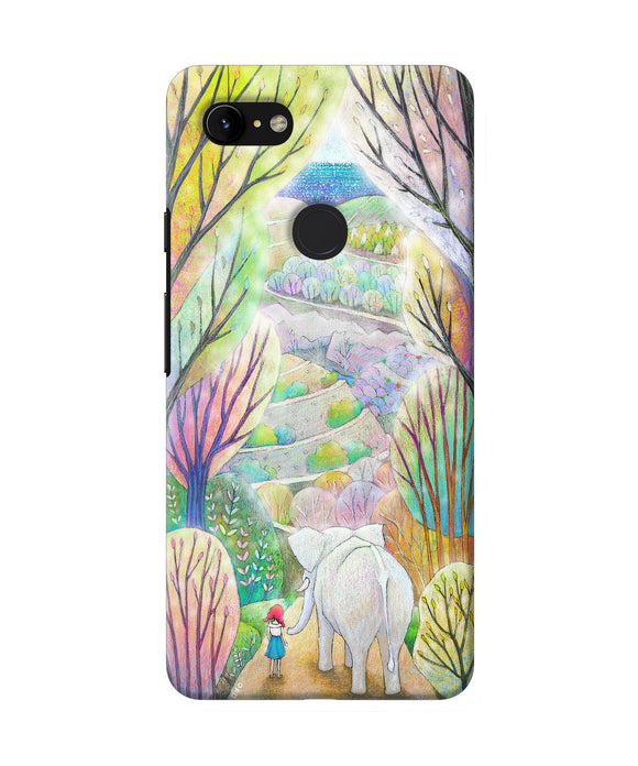 Natual Elephant Girl Google Pixel 3 Xl Back Cover