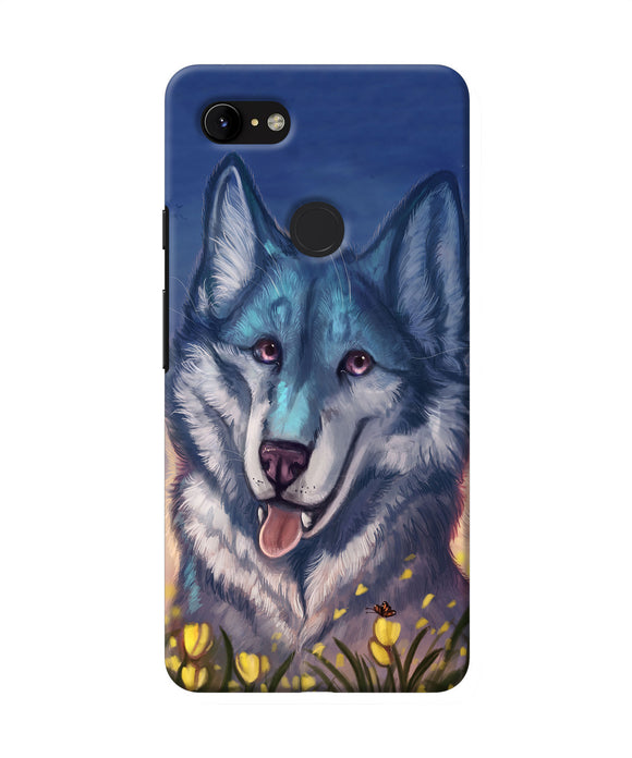 Cute Wolf Google Pixel 3 Xl Back Cover