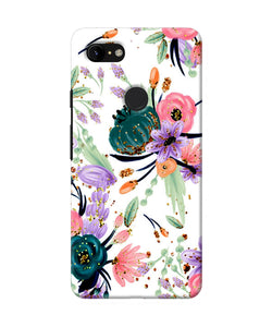 Abstract Flowers Print Google Pixel 3 Xl Back Cover