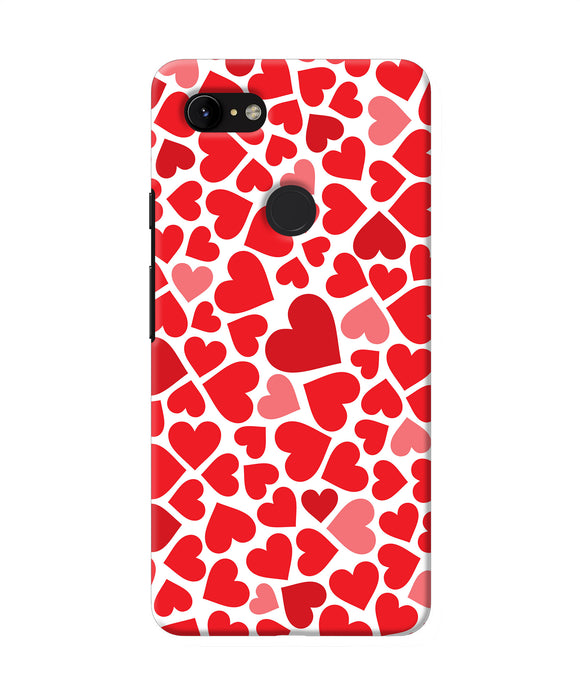 Red Heart Canvas Print Google Pixel 3 Xl Back Cover