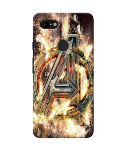 Avengers Burning Logo Google Pixel 3 Xl Back Cover