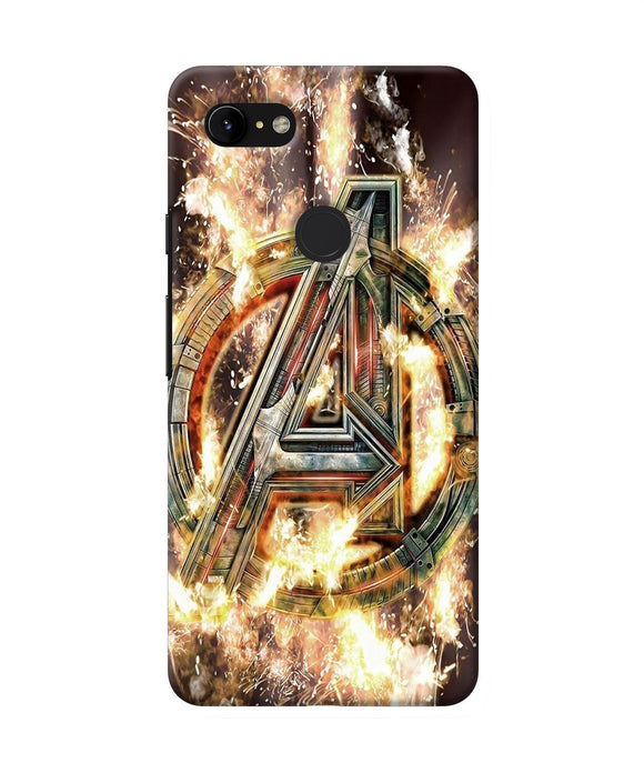 Avengers Burning Logo Google Pixel 3 Xl Back Cover