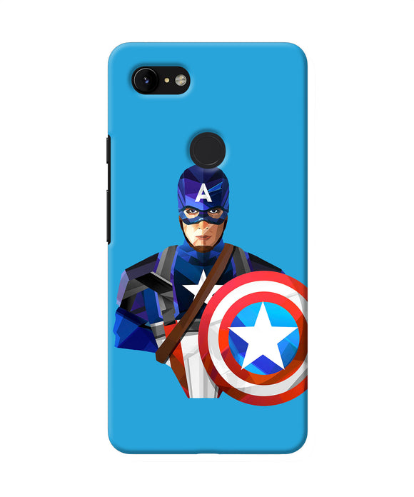 Captain America Character Google Pixel 3 Xl Back Cover