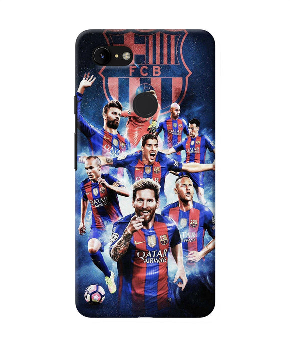 Messi Fcb Team Google Pixel 3 Xl Back Cover