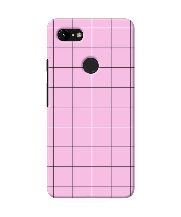 Pink Square Print Google Pixel 3 Xl Back Cover