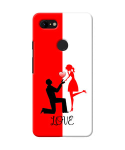 Love Propose Red And White Google Pixel 3 Xl Back Cover