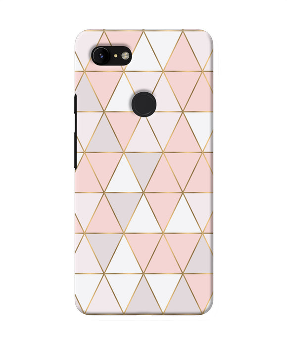 Abstract Pink Triangle Pattern Google Pixel 3 Xl Back Cover