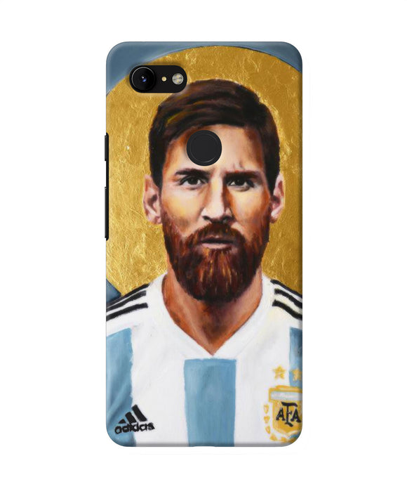 Messi Face Google Pixel 3 Xl Back Cover