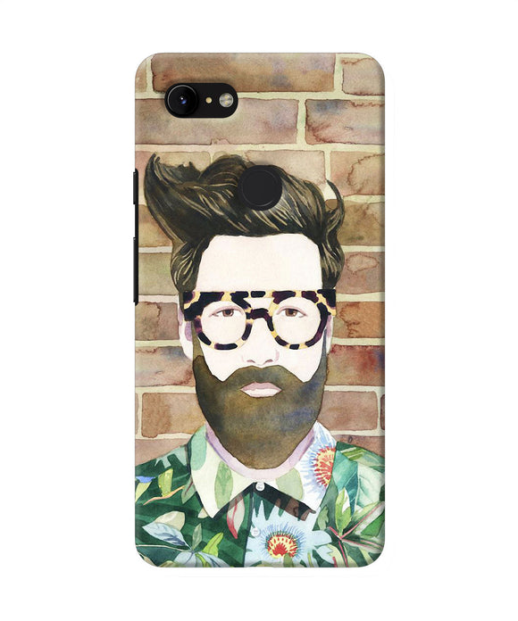 Beard Man With Glass Google Pixel 3 Xl Back Cover