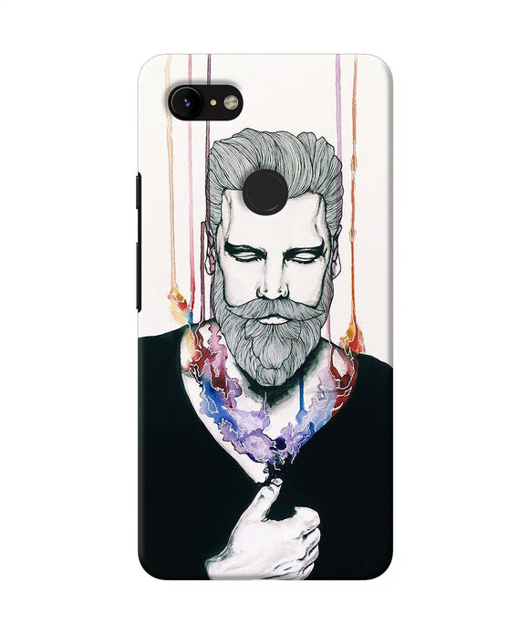 Beard Man Character Google Pixel 3 Xl Back Cover