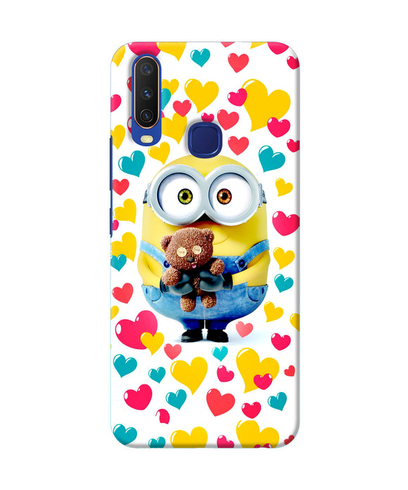 Minion Teddy Hearts Vivo Y11 / Y12 / U10 Back Cover