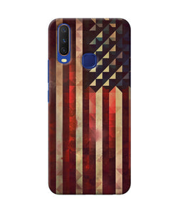 Vintage Us Flag Vivo Y11 / Y12 / U10 Back Cover